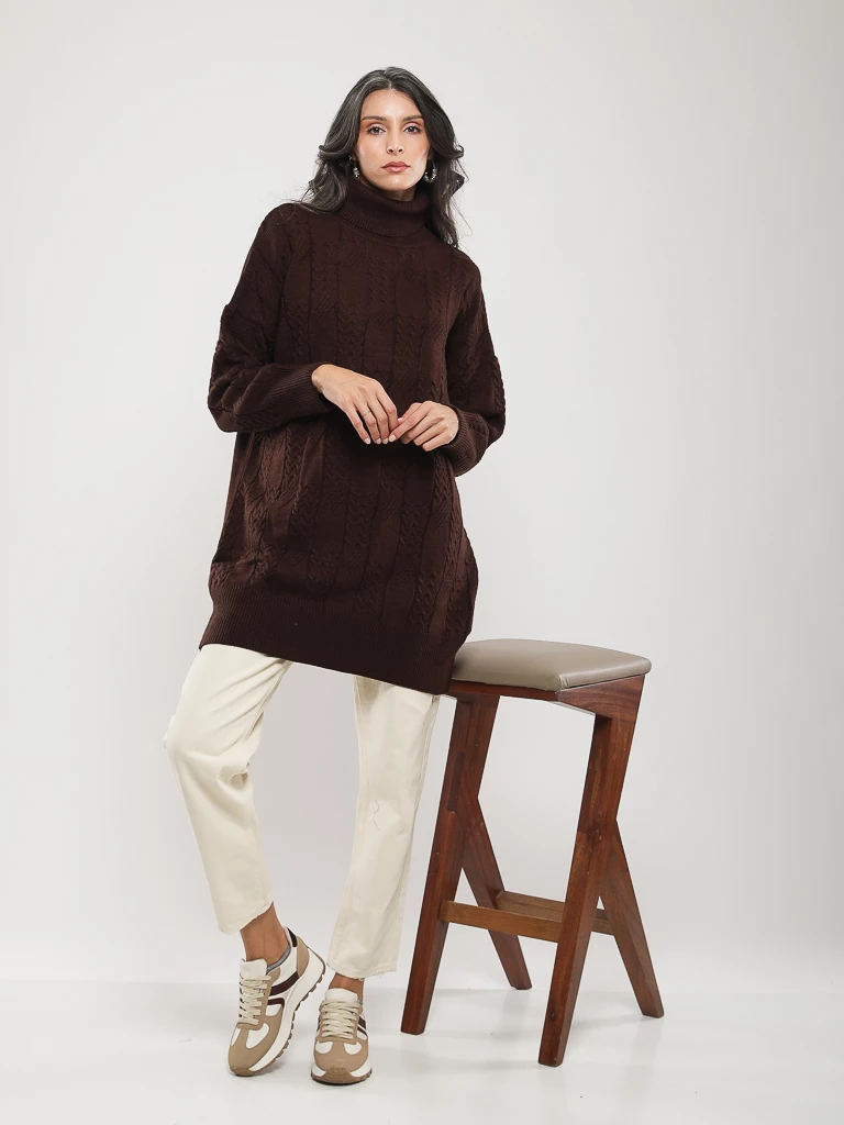 PULL EN MAILLE MANCHES LONGUES