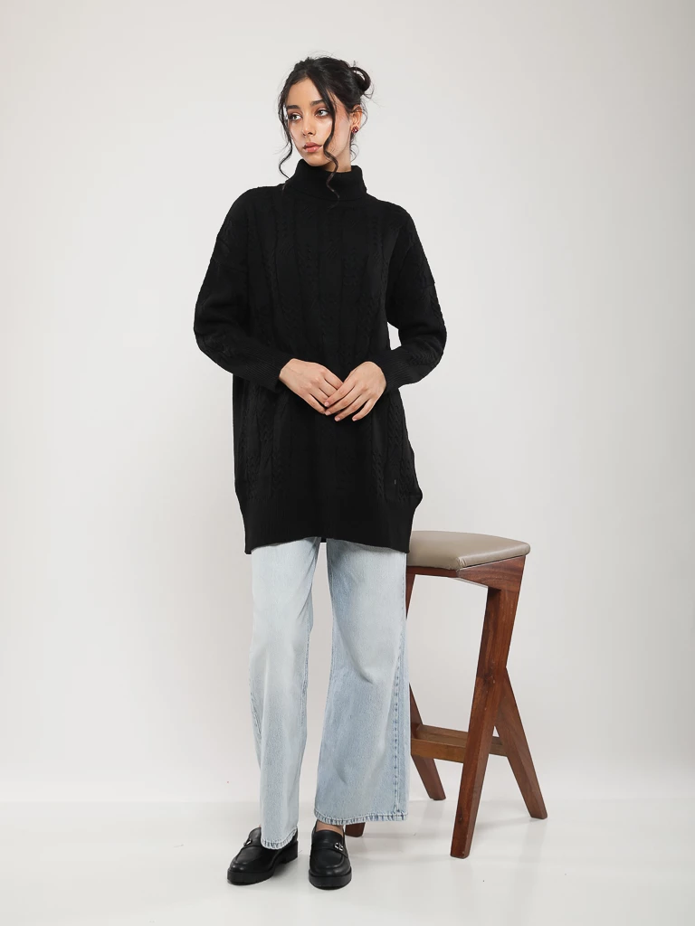 PULL EN MAILLE MANCHES LONGUES