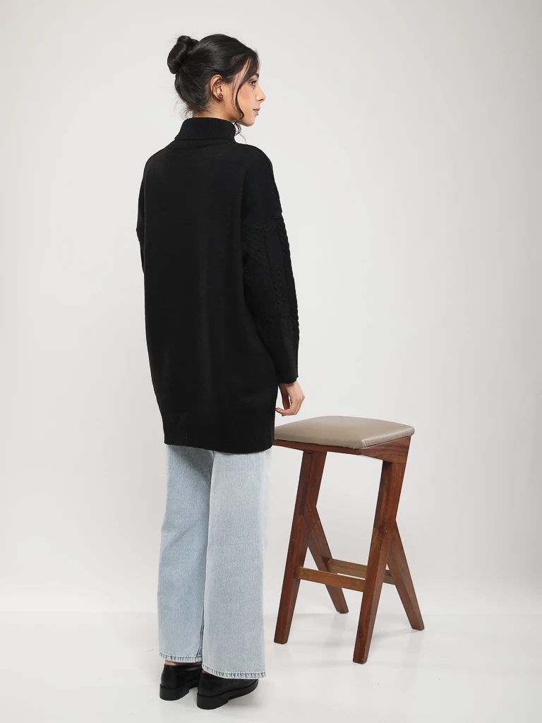 PULL EN MAILLE MANCHES LONGUES