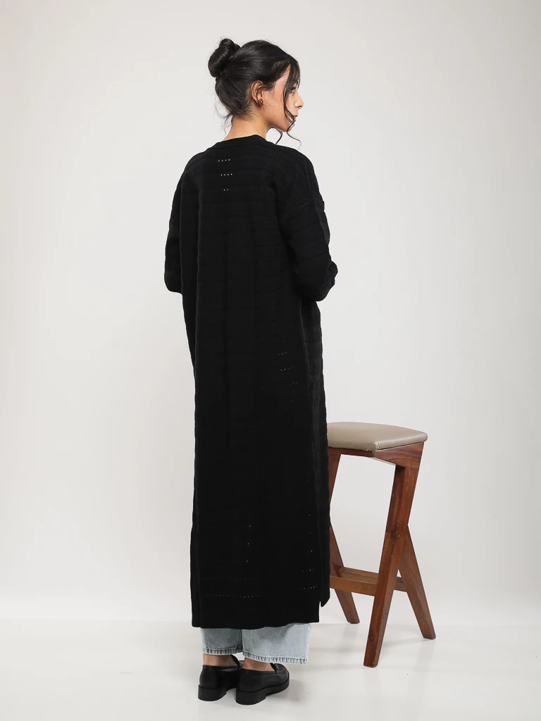 GILET EN MAILLE BORDS CONTRASTANTS