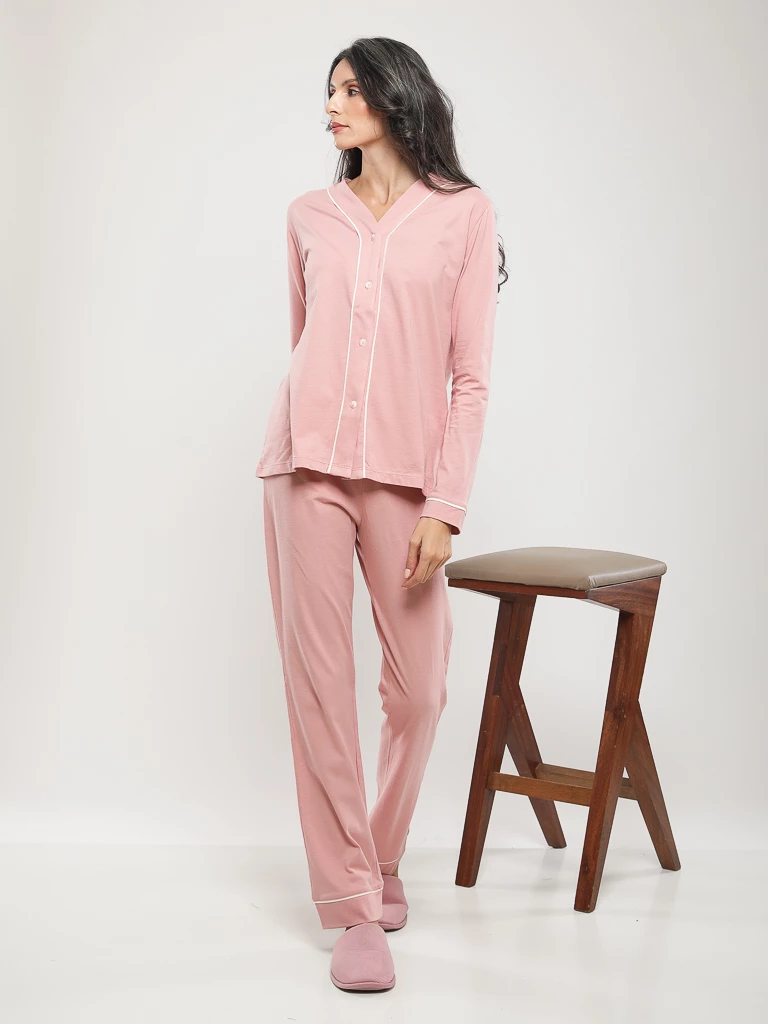 PYJAMA BOUTONNÉ EN COTON