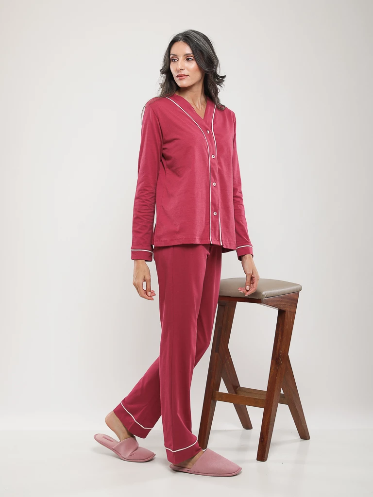 PYJAMA BOUTONNÉ EN COTON