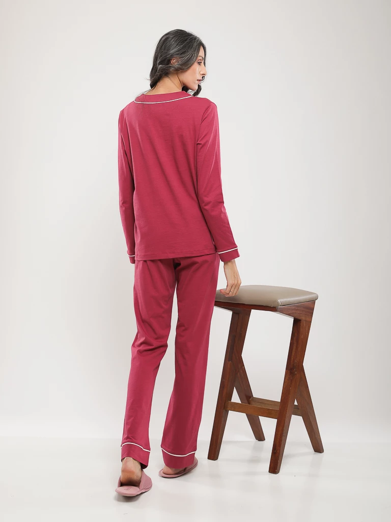 PYJAMA BOUTONNÉ EN COTON