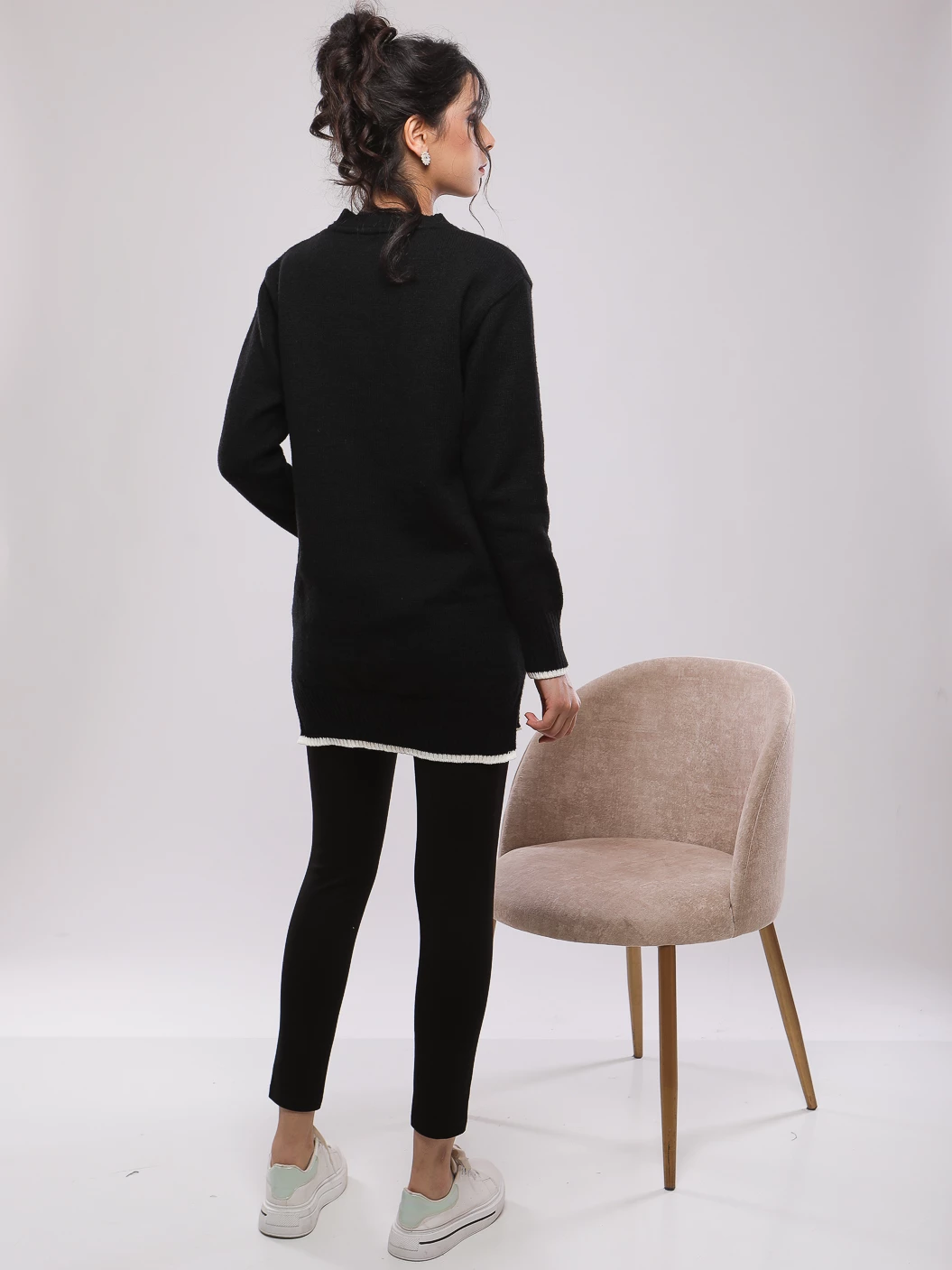 PULL RAYÉ EN MAILLE MANCHES LONGUES