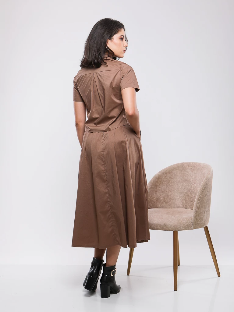 CHEMISE A NŒUD FRONTAL