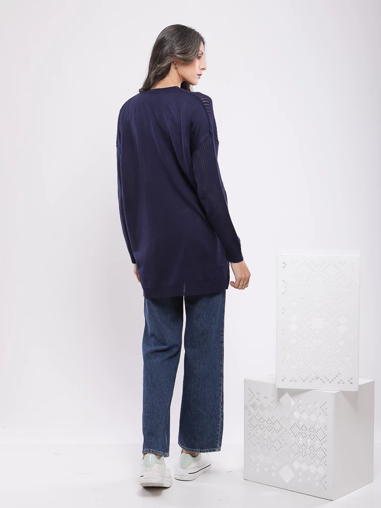 PULL EN MAILLE MANCHES LONGUES