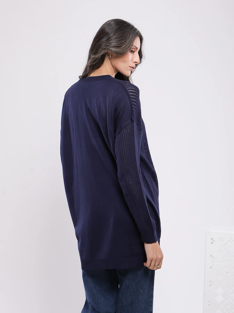 PULL EN MAILLE MANCHES LONGUES