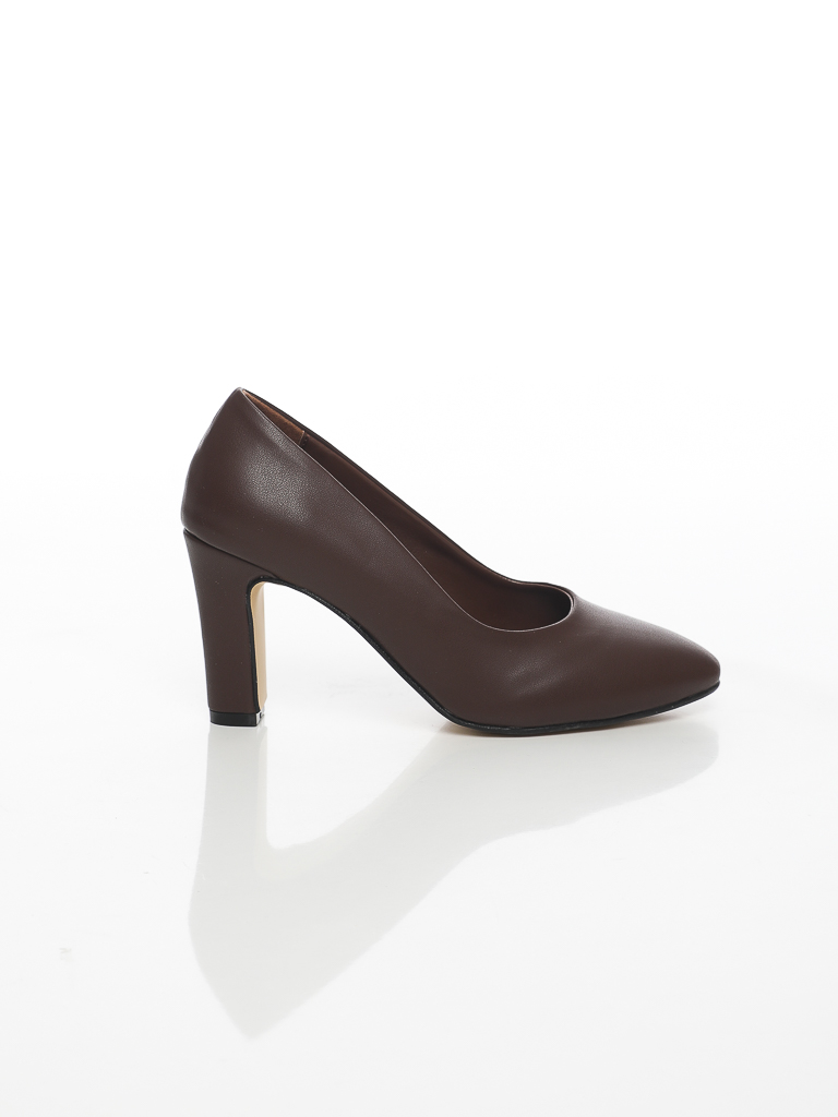 ESCARPINS BOUT POINTU TALON CARRÉ