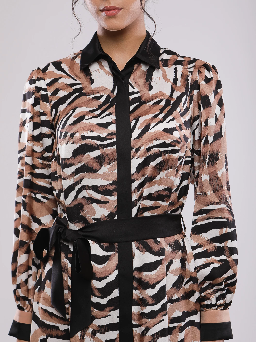 ROBE LONGUE COL CHEMISE