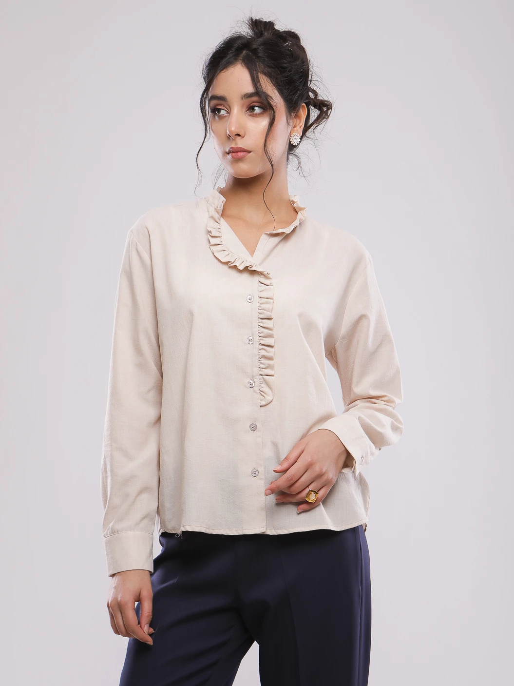 CHEMISE A COL FRONCE