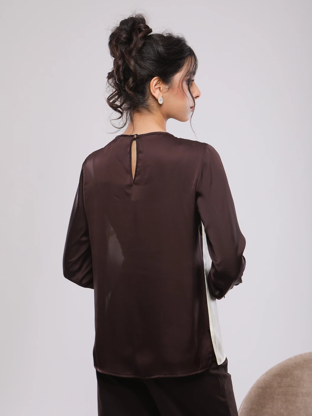 BLOUSE FLUIDE A MANCHES LONGUES