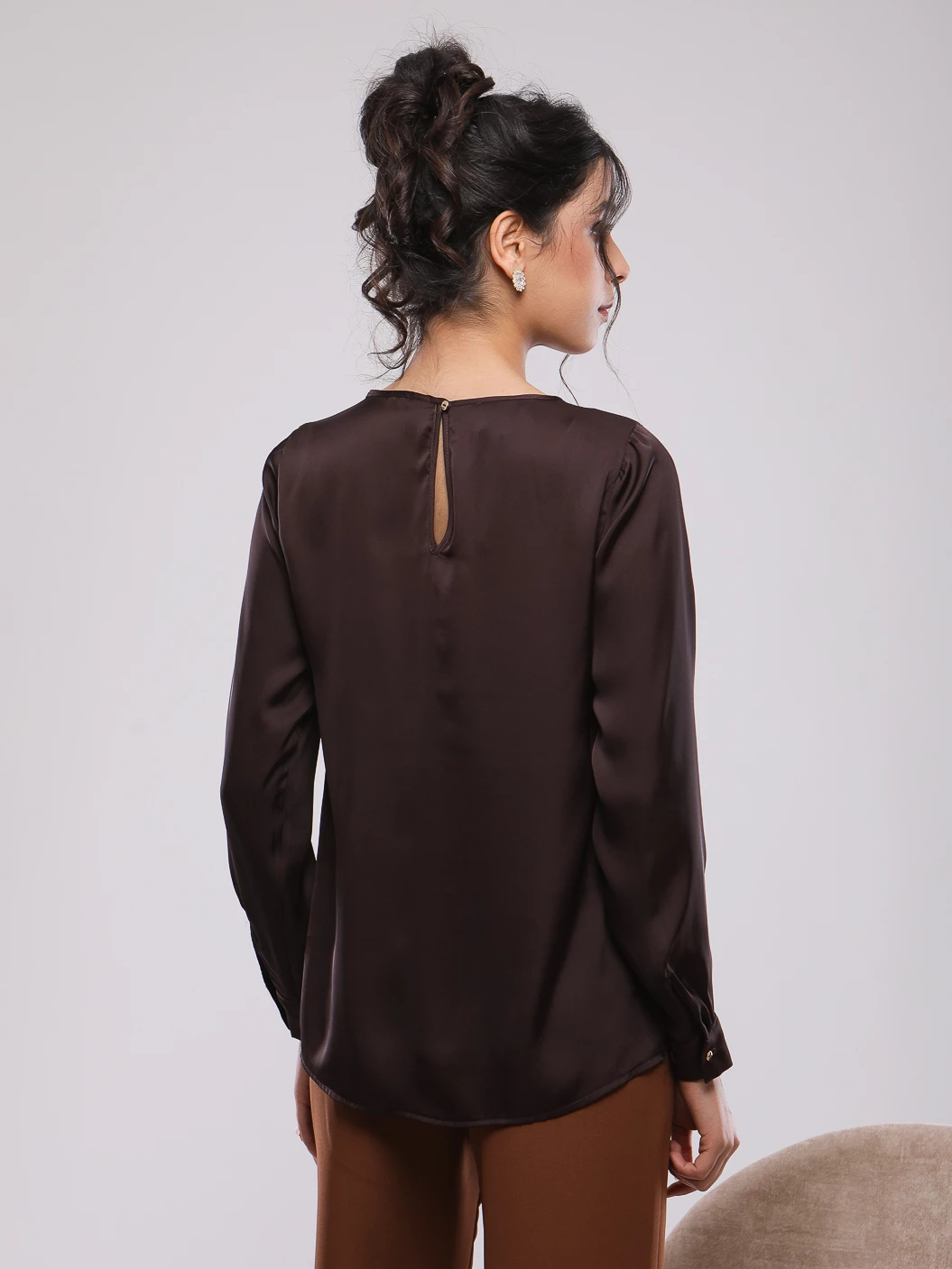 BLOUSE FLUIDE A MANCHES LONGUES