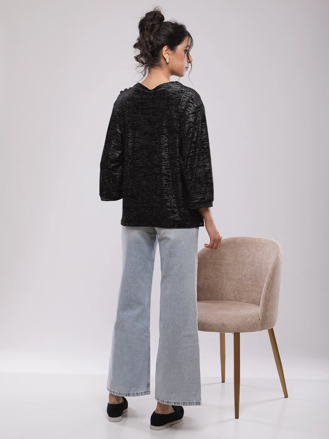 PULL MANCHES LANGUES AVEC LUREX