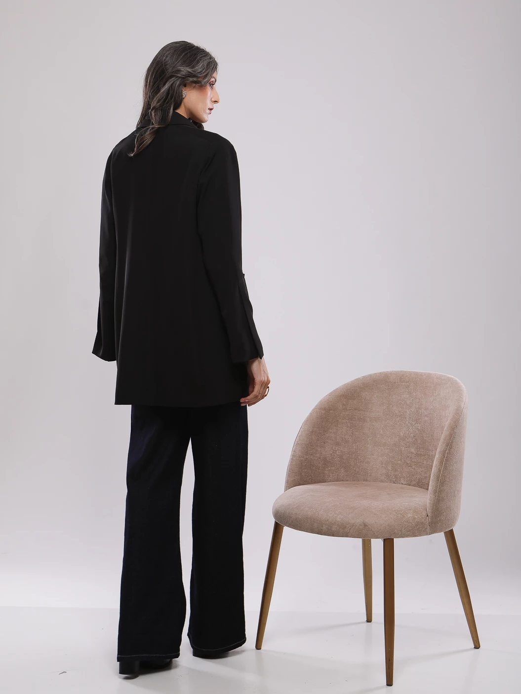 VESTE DROITE A REVERS