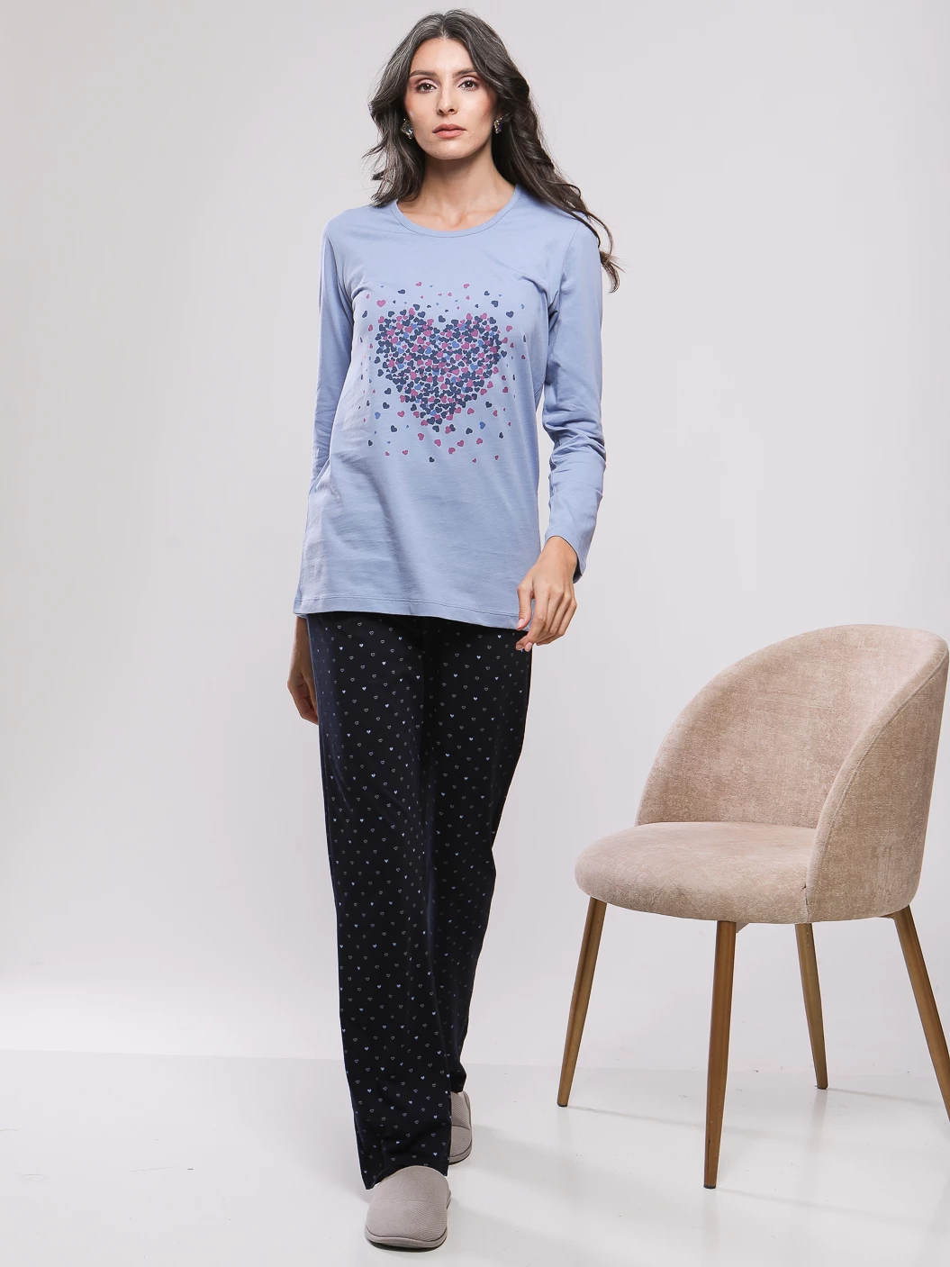 PYJAMA HAUT AVEC SERIGRAPHIE