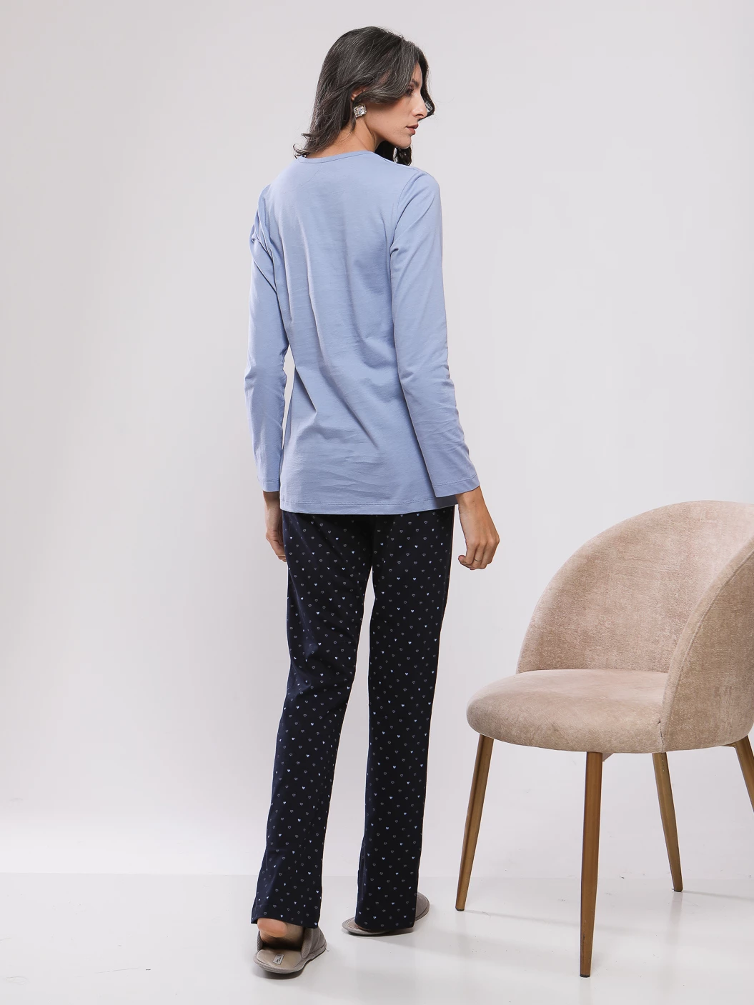 PYJAMA HAUT AVEC SERIGRAPHIE