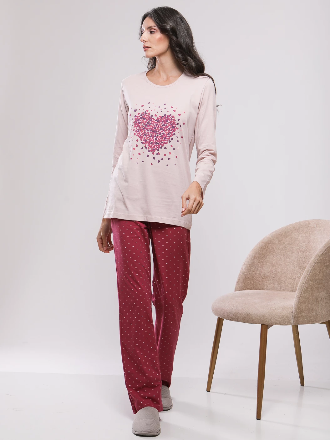 PYJAMA HAUT AVEC SERIGRAPHIE