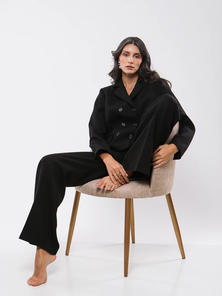 VESTE CROISEE A DOUBLE BOUTONNAGE