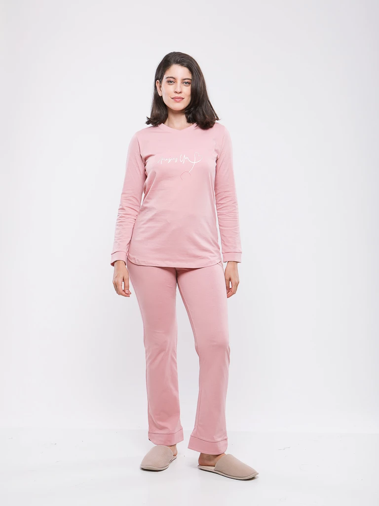 PYJAMA MANCHES LONGUES EN COTON