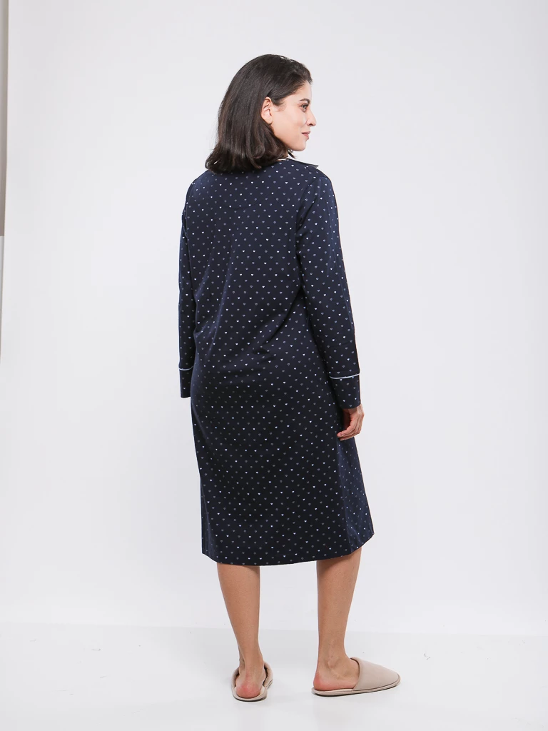 CHEMISE DE NUIT IMPRIME CŒUR