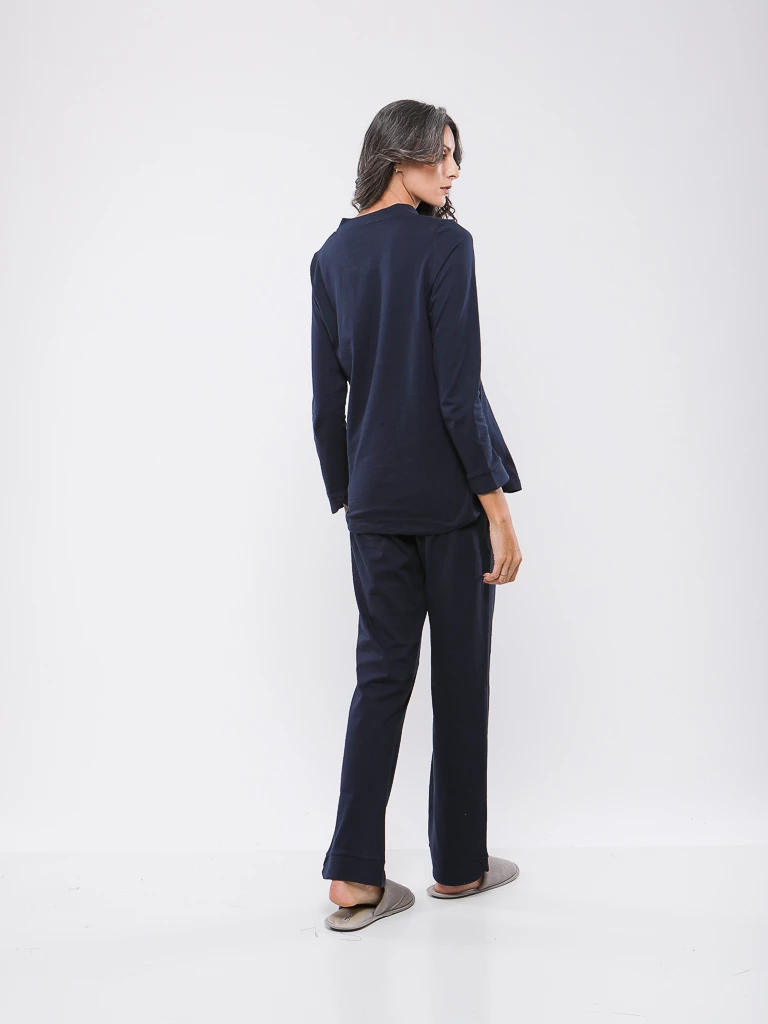 PYJAMA MANCHES LONGUES EN COTON