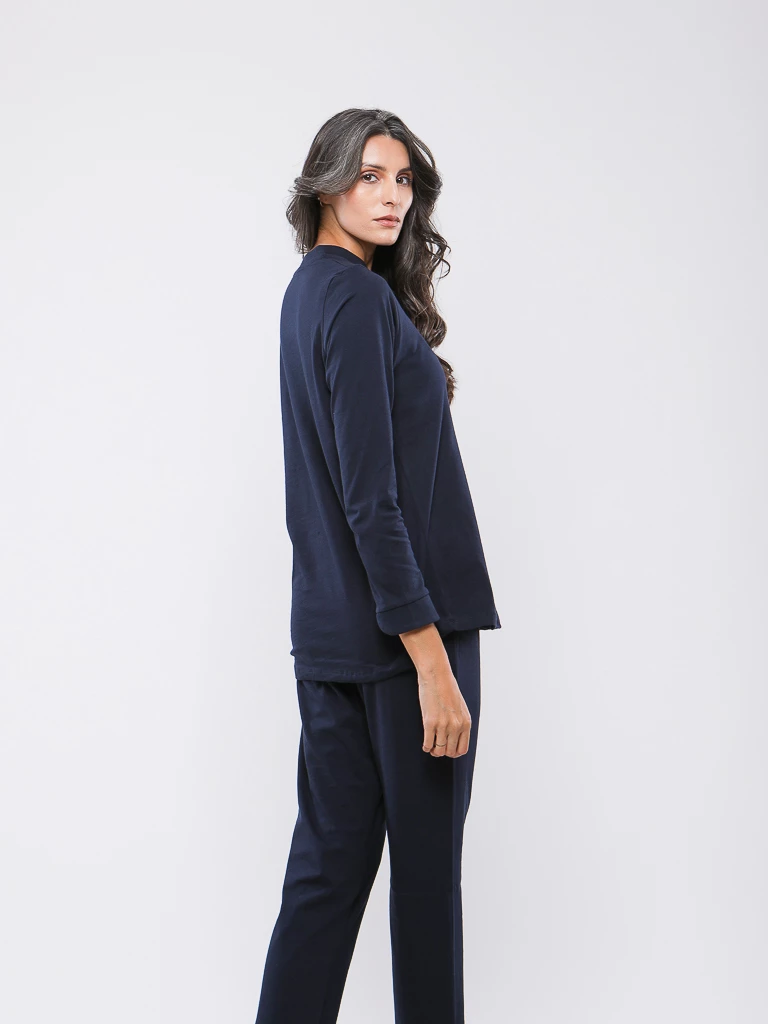 PYJAMA MANCHES LONGUES EN COTON