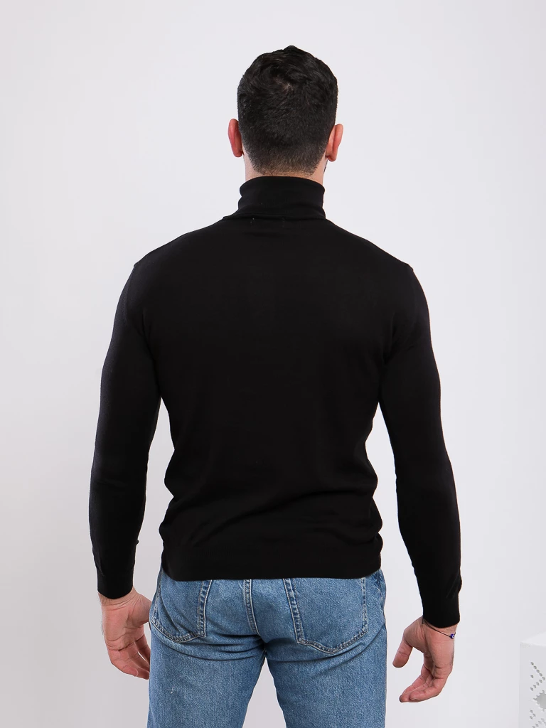 PULL EN MAILLE COL MONTANT