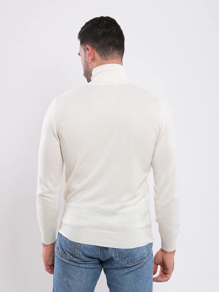 PULL EN MAILLE COL MONTANT