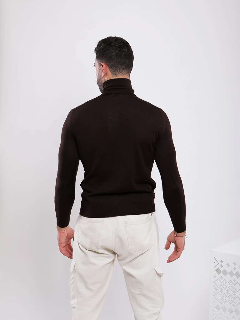 PULL EN MAILLE COL MONTANT