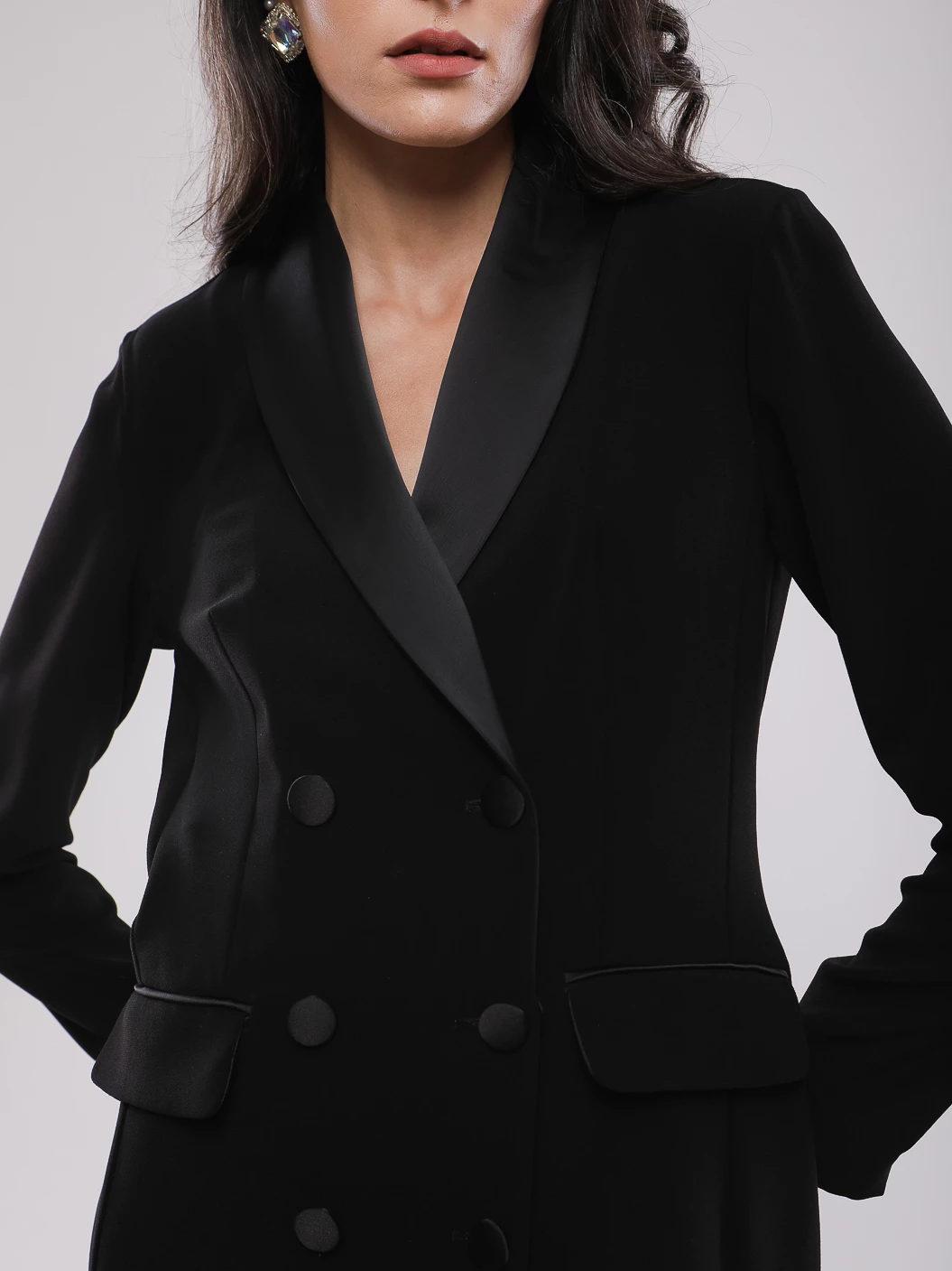 ROBE COUPE DROITE STYLE TAILLEUR