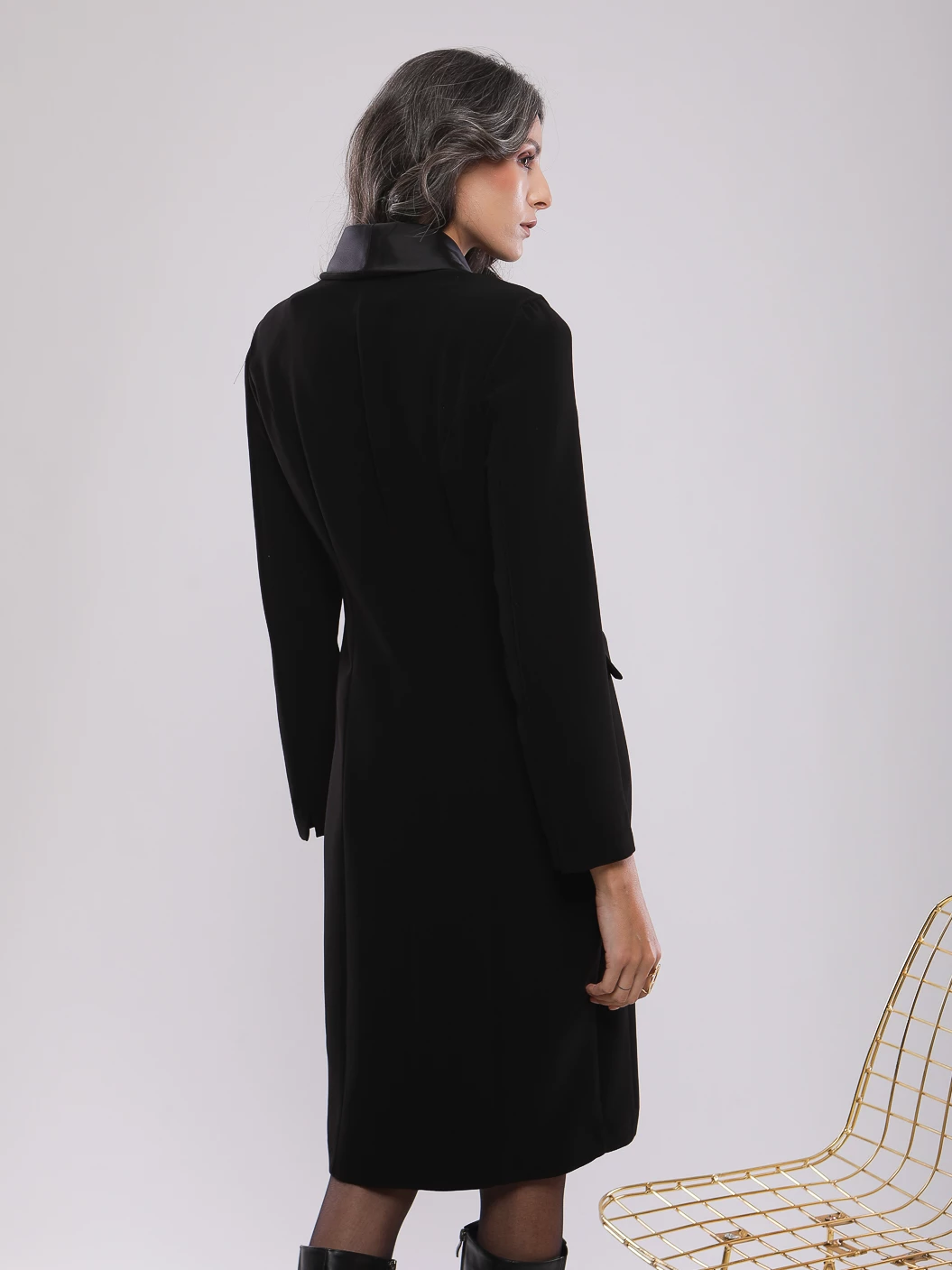 ROBE COUPE DROITE STYLE TAILLEUR