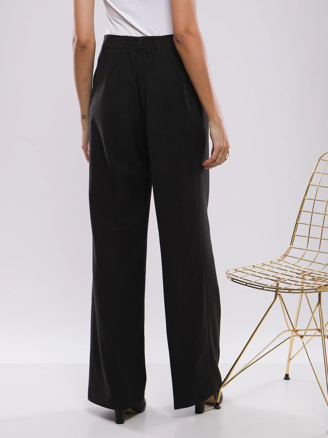 PANTALON LARGE TAILLE HAUTE