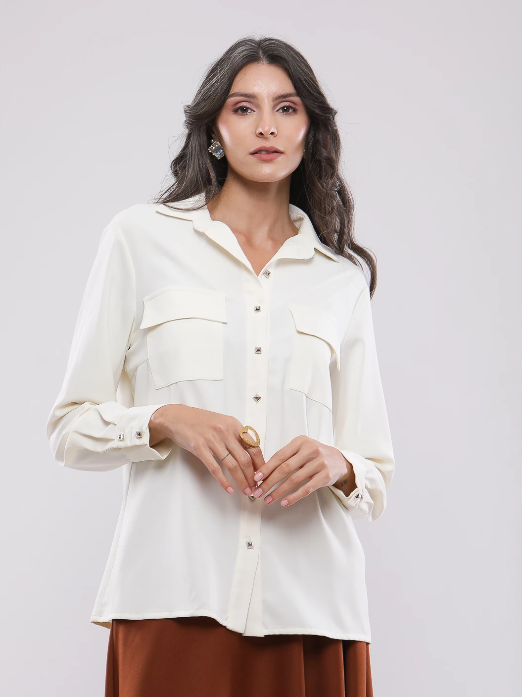 CHEMISE FLUIDE A POCHES