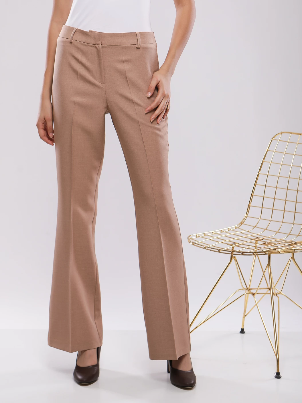 PANTALON FLARE TAILLE HAUTE