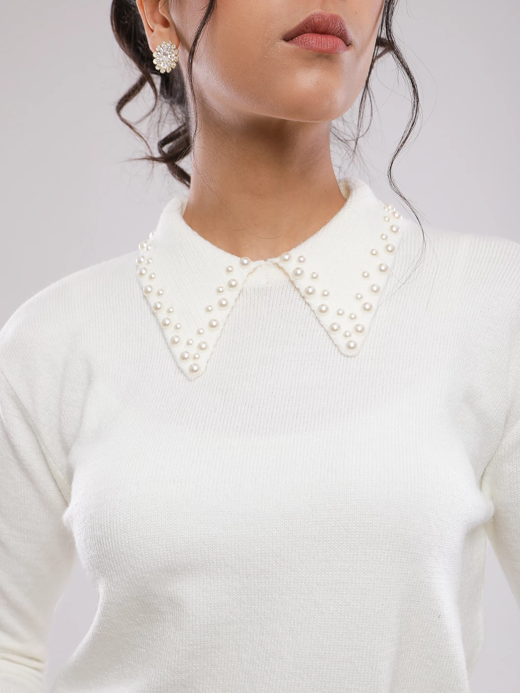 PULL EN MAILLE MANCHES LONGUES