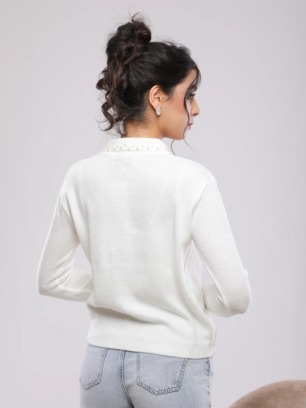 PULL EN MAILLE MANCHES LONGUES