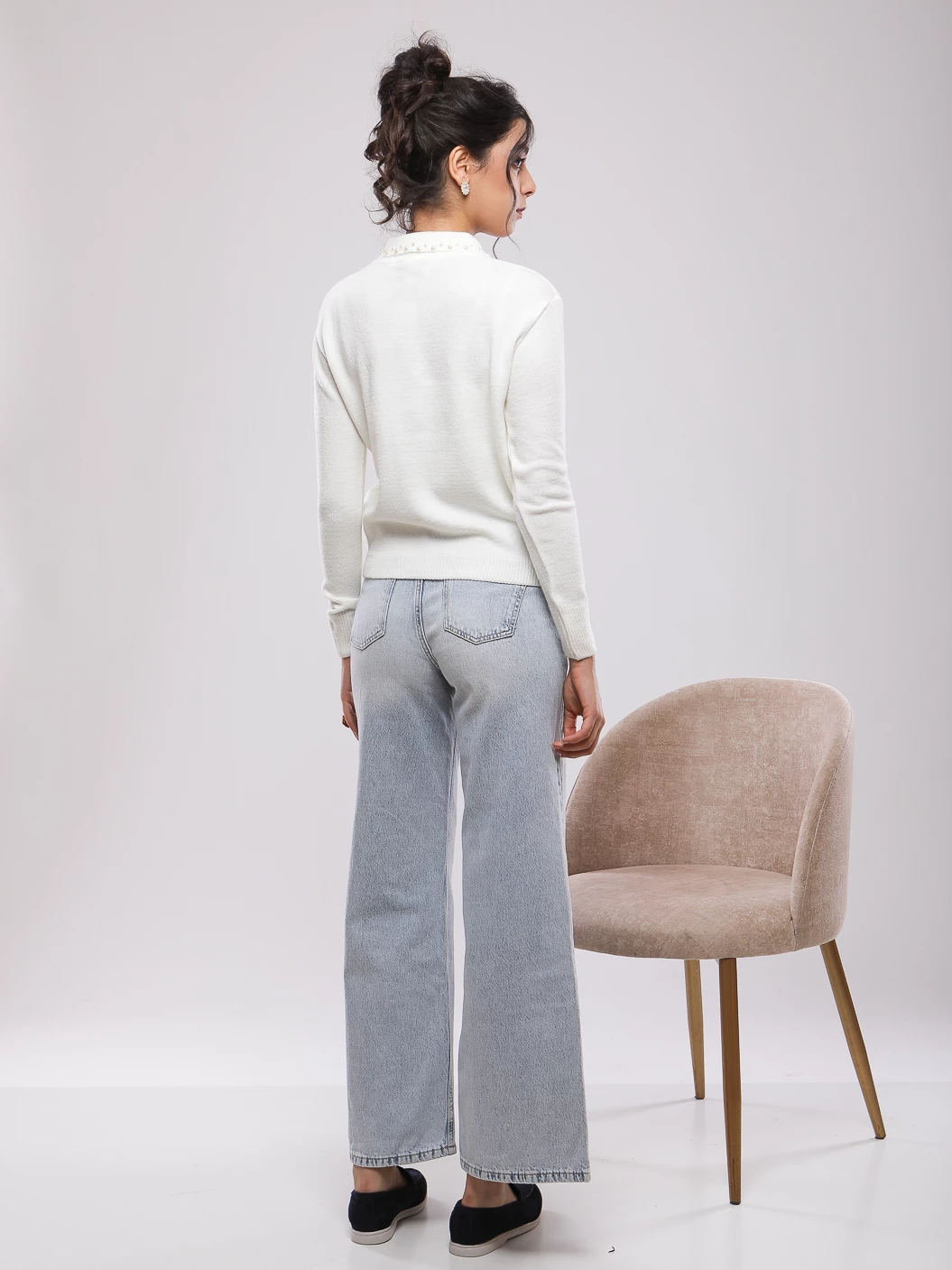 PULL EN MAILLE MANCHES LONGUES