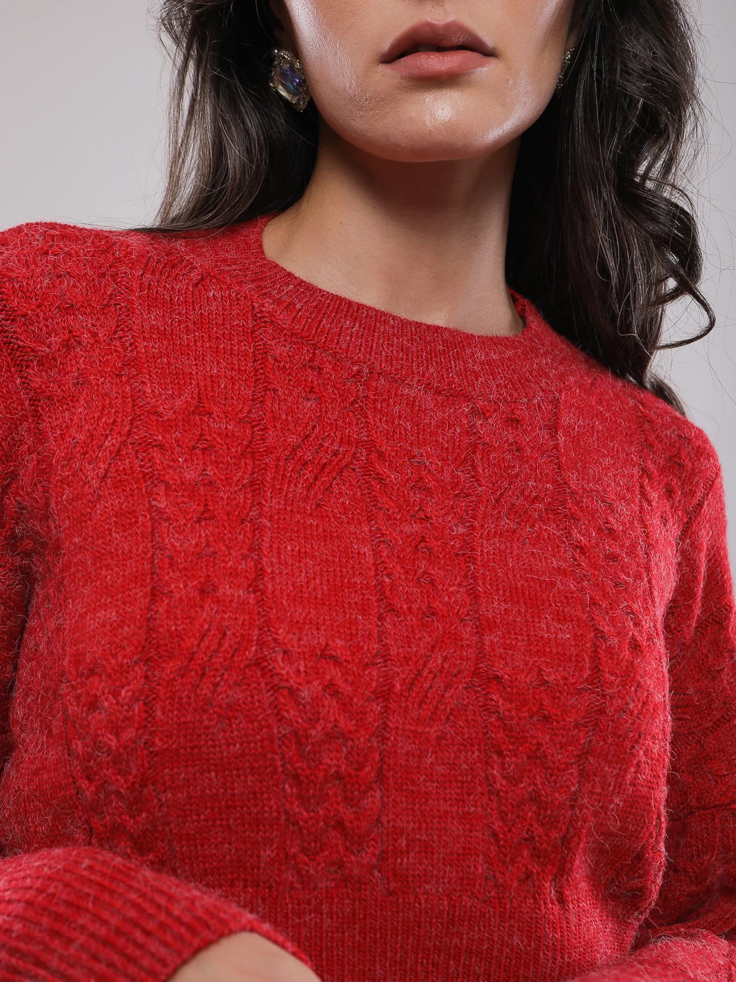 PULL COURT EN MAILLE MANCHES LONGUES