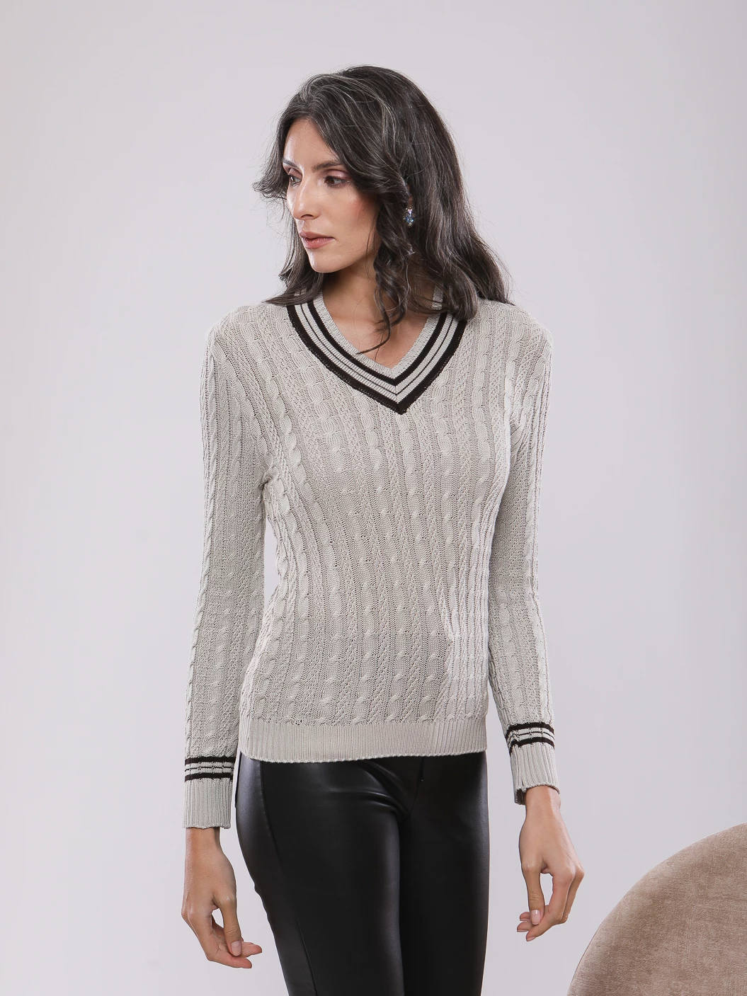 PULL EN MAILLE TORSADEE