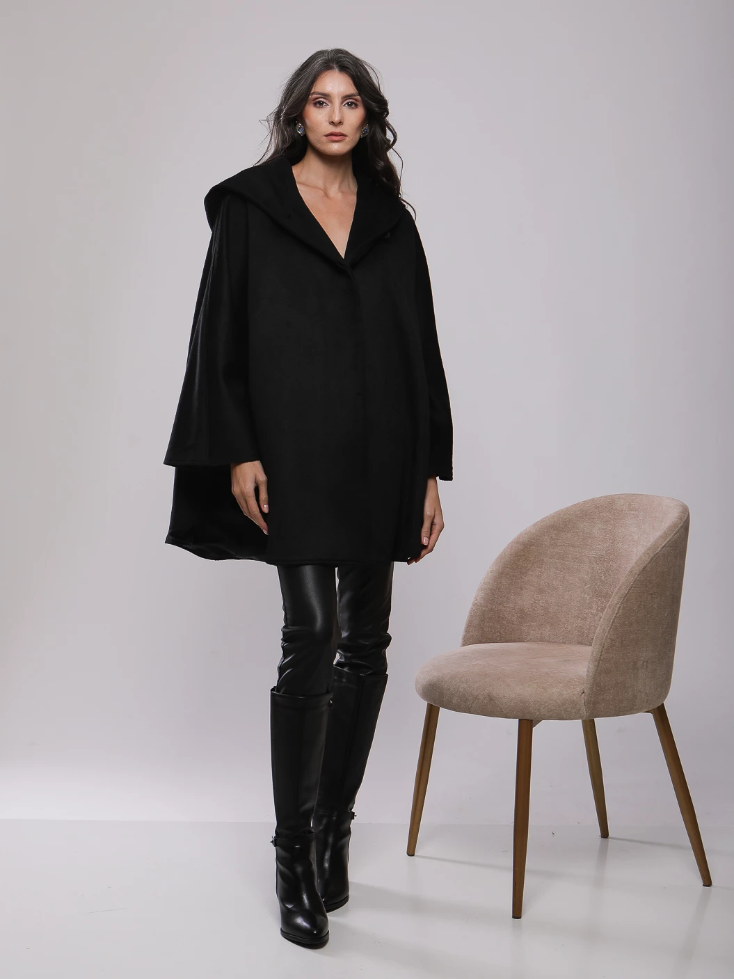 PONCHO A CAPUCHE LONG