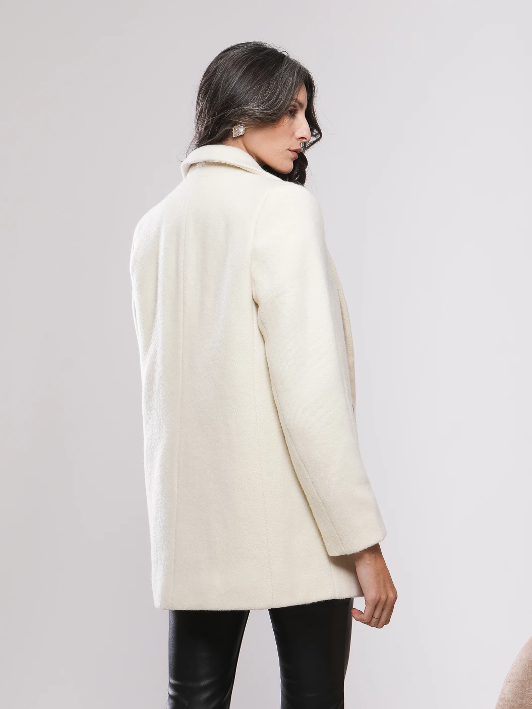 MANTEAU COL À REVERS DOUBLE BOUTONNAGE