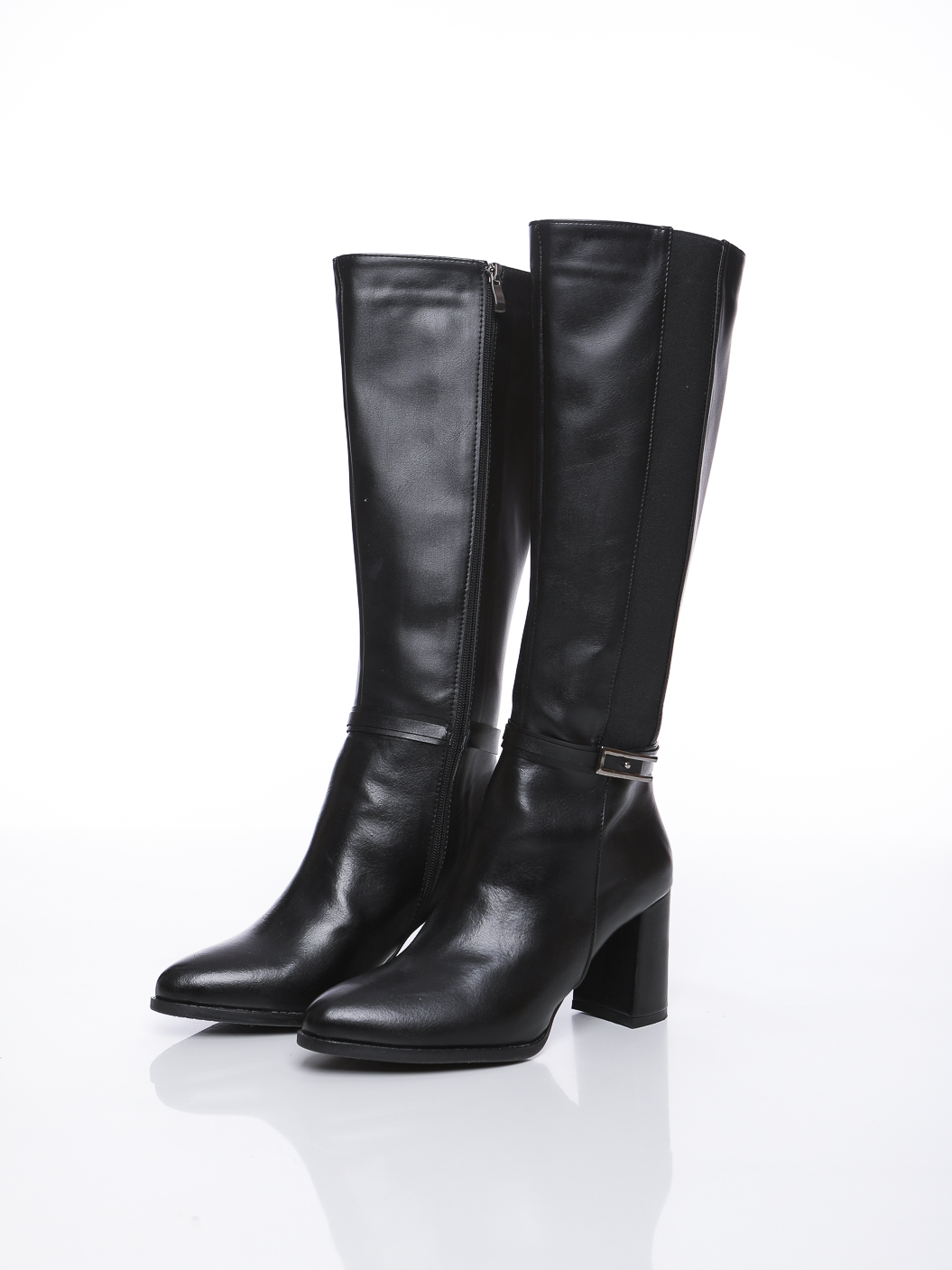 BOTTES HAUTES A TALON LARGE