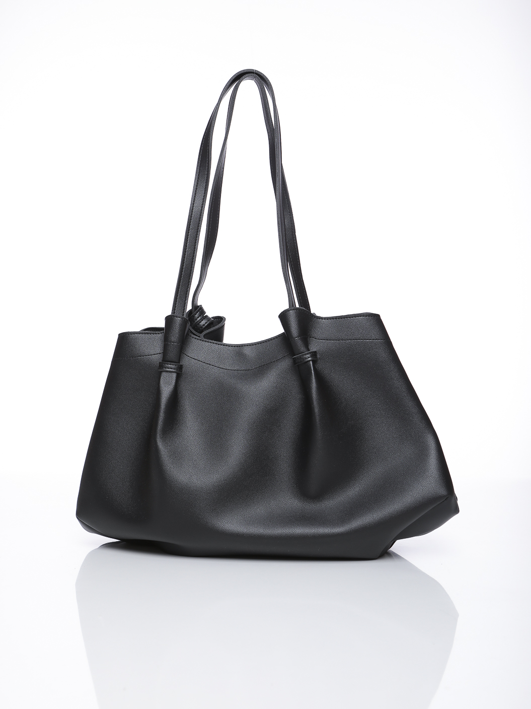 SAC FOURRE-TOUT SOUPLE AVEC ANSES TRESSÉES