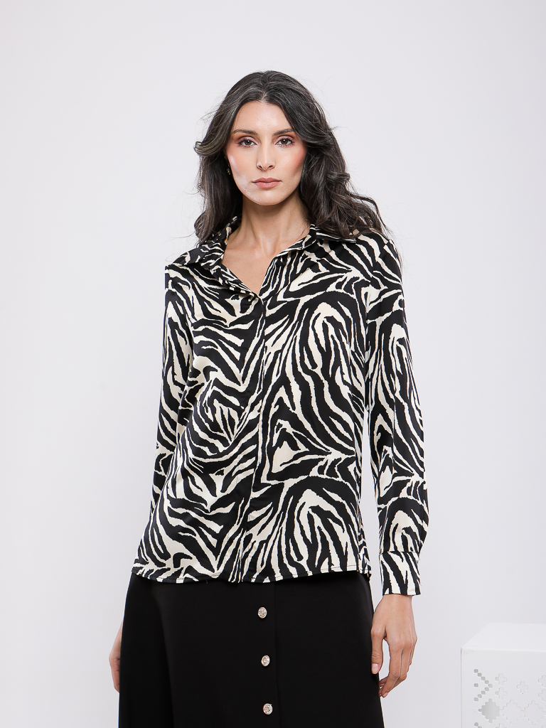 CHEMISE IMPREME MANCHE LONGUE