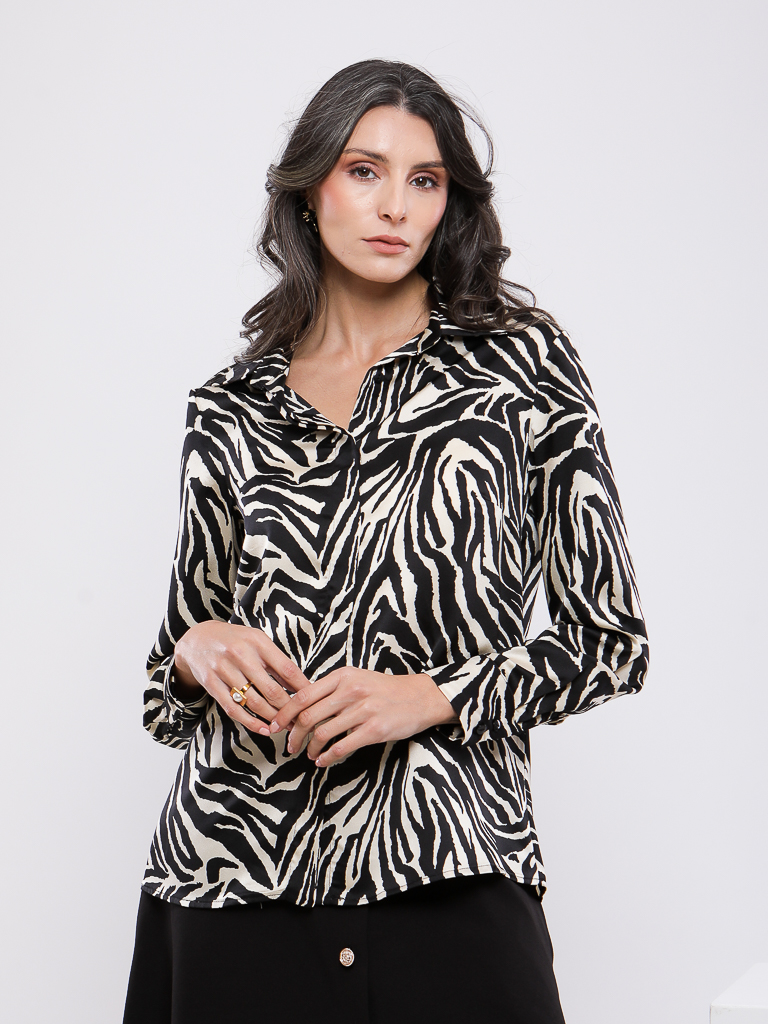 CHEMISE IMPREME MANCHE LONGUE