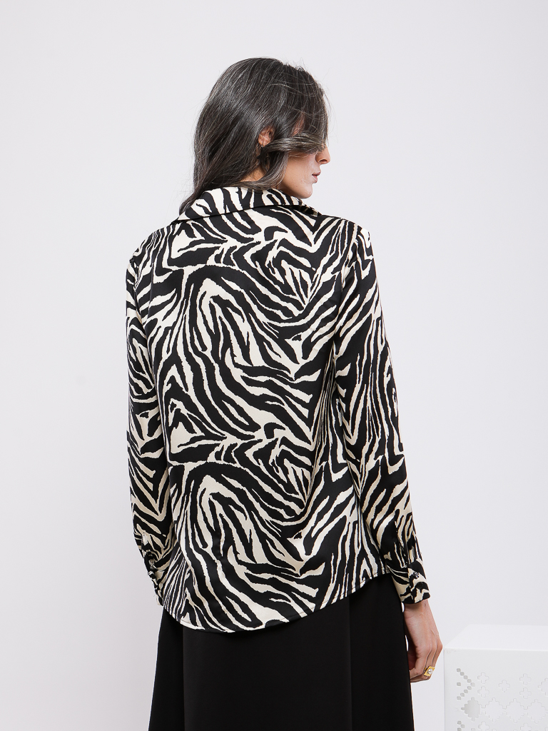 CHEMISE IMPREME MANCHE LONGUE