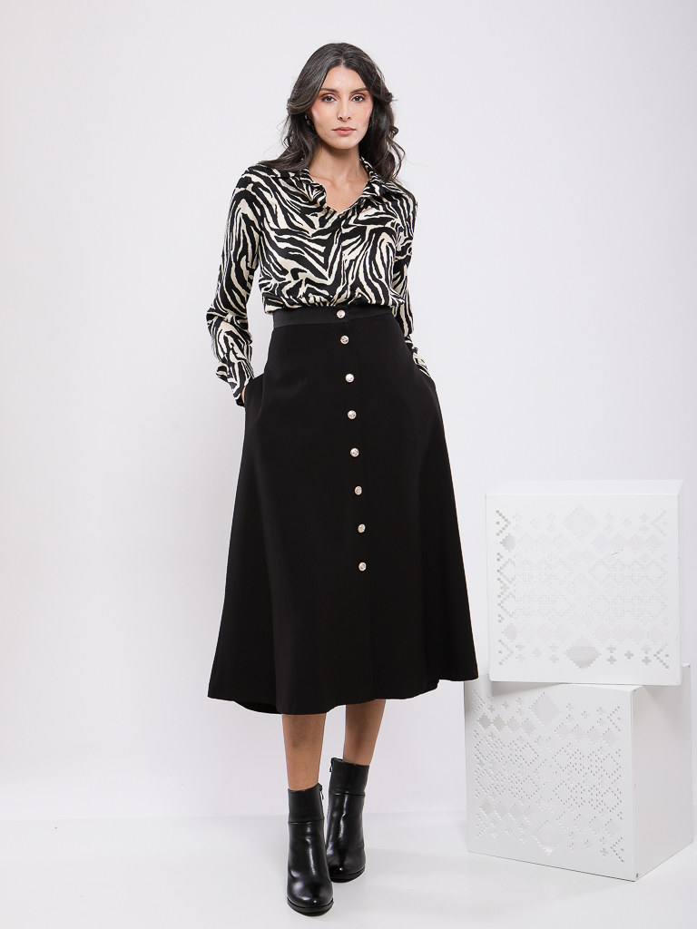 CHEMISE IMPREME MANCHE LONGUE