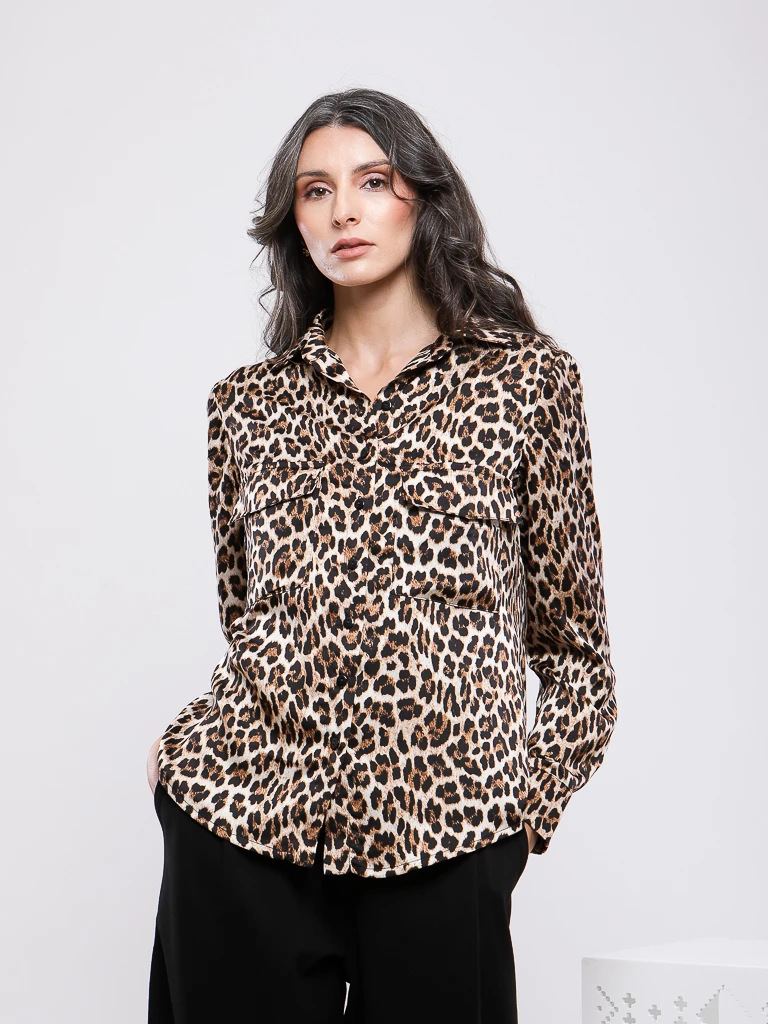 CHEMISE IMPRIMÉE MANCHES LONGUES