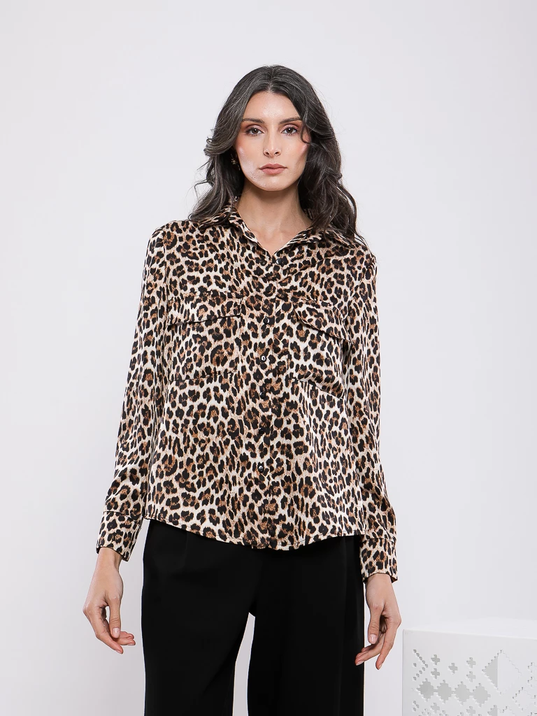 CHEMISE IMPRIMÉE MANCHES LONGUES