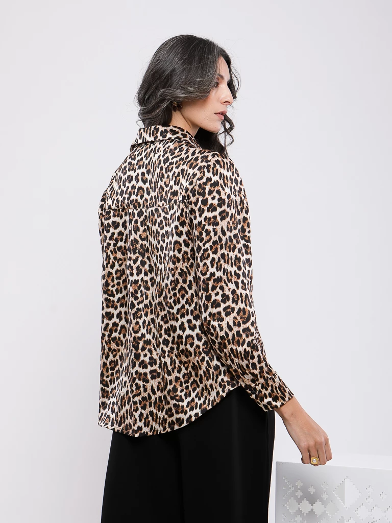 CHEMISE IMPRIMÉE MANCHES LONGUES